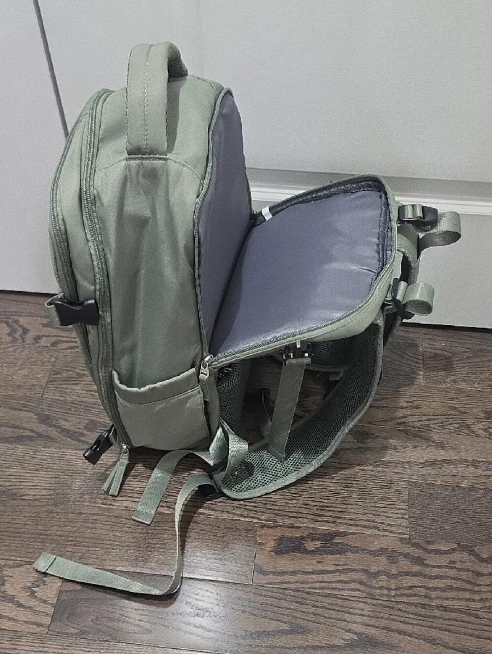 Men's Sage Green Backpack - Everyday Bag